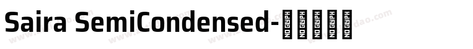 Saira SemiCondensed字体转换